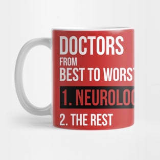 Doctors From Best To Worst Neurologists Mug